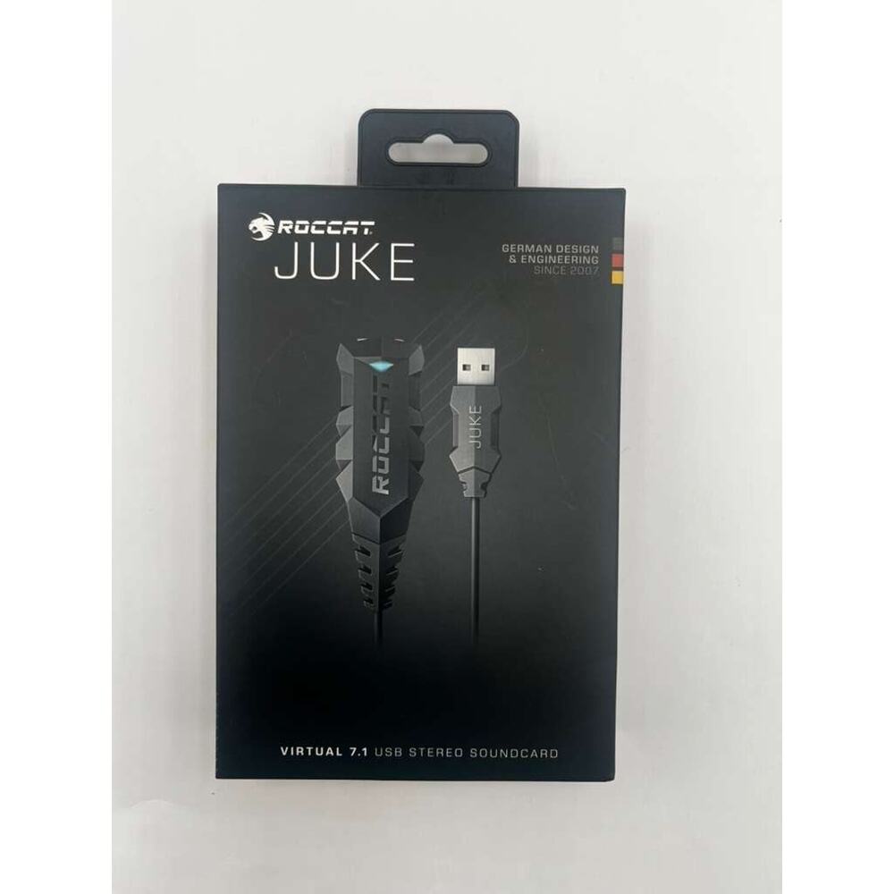 ROCCAT Juke Virtual 7.1 USB Stereo Sound Card Gaming Headset Adapter NEW